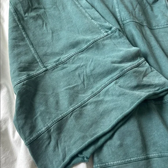 EUC Three Bird Nest crop green wide leg boho beach pants size m Cotton whimsy - Picture 5 of 6